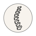 Spinal column icon representing advanced spine care and personalised spinal treatment