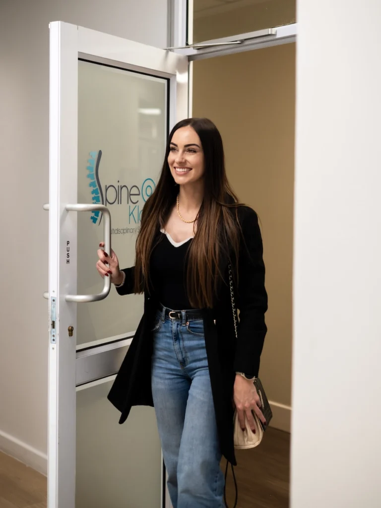 Patient arriving for a consultation at Dr Jaytesh Pillay's specialist spine clinic