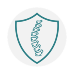 Shield icon representing specialist spinal diagnosis and patient protection