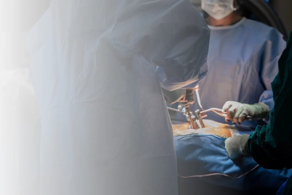 Dr Jaytesh Pillay assessing and treating spinal conditions with specialist spine care in South Africa