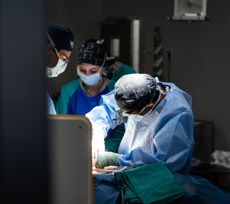 Dr Jaytesh Pillay performing advanced cervical spine surgery using motion-preserving surgical techniques