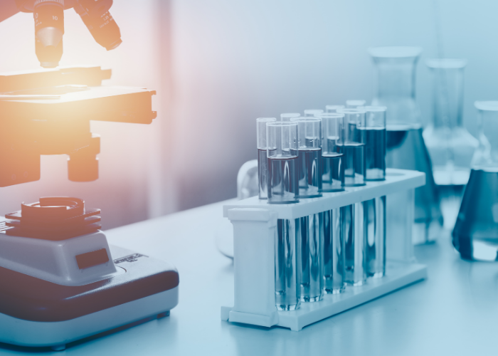 Medical research laboratory representing evidence-based spine care and patient education